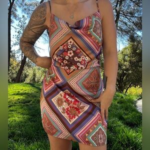Floral Patchwork Dress